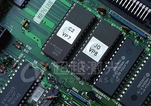 PCB激光打標機打碼電路板層材料效果